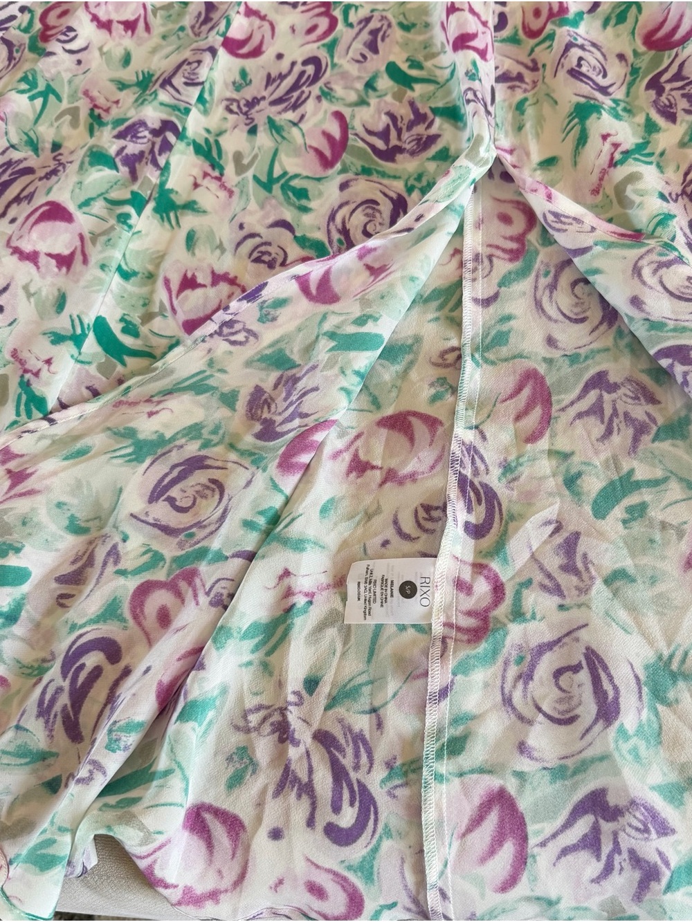 RIXO Melanie Chiffon Dress Sz S/P - Picture 9 of 10